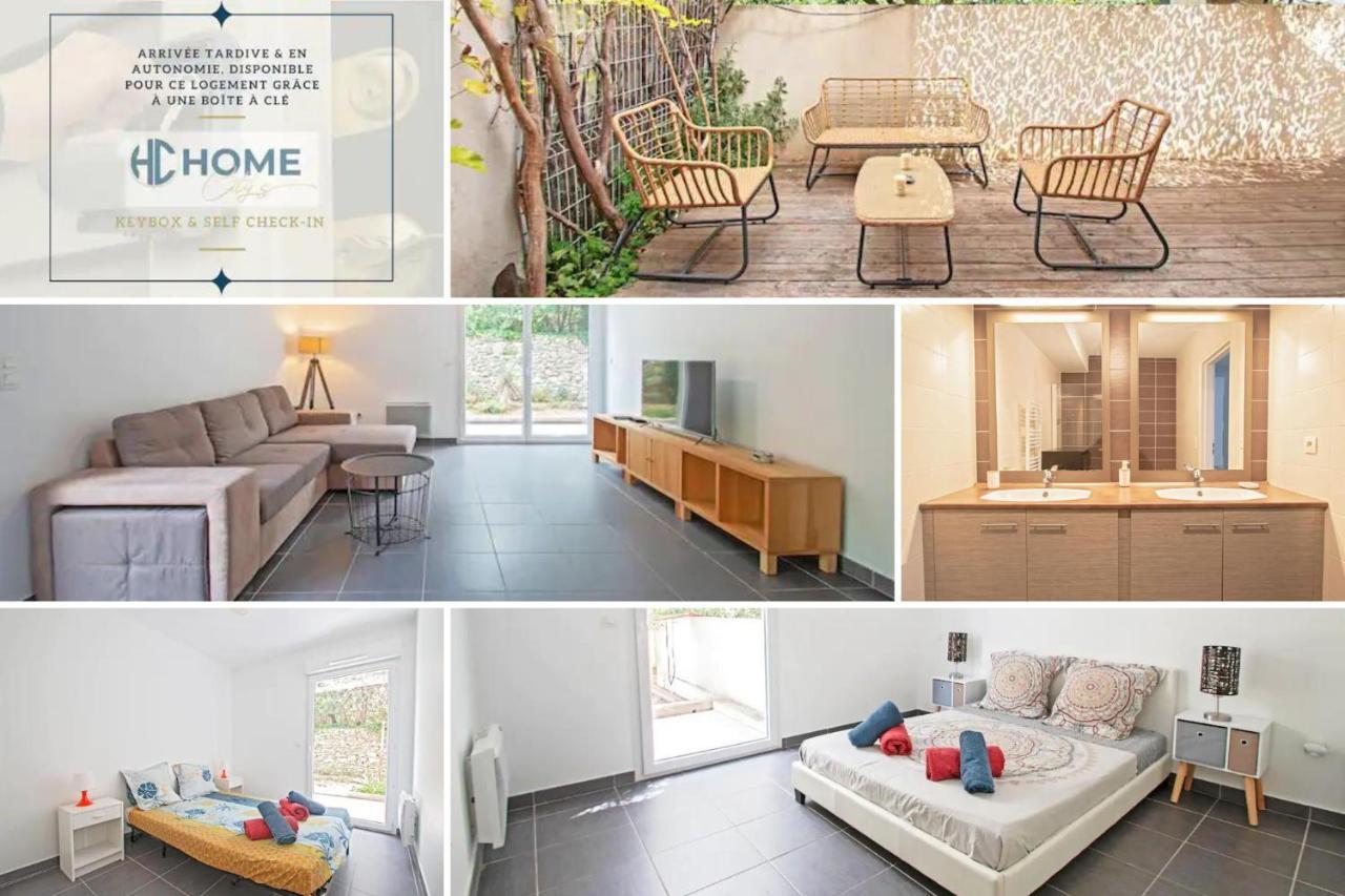 Apartament Le P'Tit Rimbaud, 6 Pers, Parking Prive, Jardin,Wifi Montpellier Zewnętrze zdjęcie